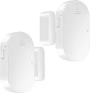 2pcs Freezer Door Alarm with Left Open,80~130dB Fridge Door Alarm Reminders, with 5 Working Modes 3 Volume Levels Magnetic Entry Sensor Alert