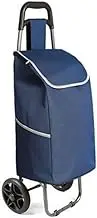 CVBFDB Shopping Cart Stair Climber Cart Grocery Foldable Cart with Extra Large Shopping Bag Laundry Utility Cart