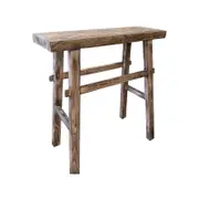 Maine & Crawford Sena 85x80cm Wood Console Bench - Natural