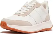 [FitFlop] Women's F-Mode Flow Fabric/Suede/Leather Flatform Sneakers Shoe