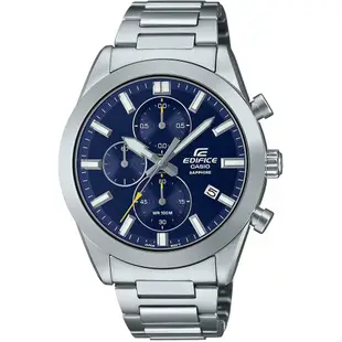 EDIFICE CASIO 卡西歐 三眼計時 藍面 運動計時手錶 EFB-710D-2AV