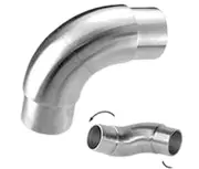 2X PIECES Corner Swivel Corner Stainless Steel Pipe Connector Bracket