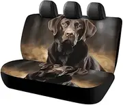 BVNMT Rear Seat Cover for Car Dog Car Seat Cover Labrador Retriever Non-Slip Durable Rear Seat Protector for Cars SUV &Truck
