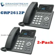 2 Grandstream GRP2612P 2-Line 2 SIP Office IP Phone NO POWER SUPPLY PoE
