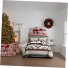 Patchwork Comforter King Size Quilt Bedding Set 100% Cotton Farmhouse