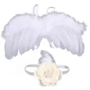 Newborn Photography Props Costume Fashion Baby Kids Headband Wing