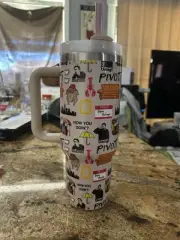 Friends 40 Oz Office Tumbler With Handle With New Straw