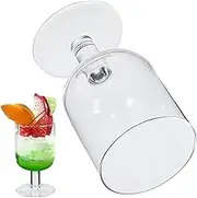SUPVOX Tall Handmade Crystal Glass Ice Cream Cup Mojito Glass Trifle Bowl Glass Footed Ice Cream Bowls Party Drinks Cups Shot Cup Wine Cup Snack Bowl Decor Water Cup Vertical Stripes