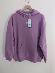 Adidas Oversized Hoodie Fleece Pullover Essentials Purple Hoodie MSRP $70 NWT
