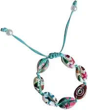 [Namzi] Shell Woven Bracelet Anklets for Women Boho Anklet Bracelet Beach Foot Jewelry for Party(Style M), 7.48-12.59inch, no gemstone