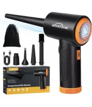 Whatook Electric Compressed Air Duster Cordless PC Dust Blower 7600mAh Battery