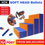 100 x Bullets SOFT HEAD Strike Elite Dart Refill Fits Most Nerf Guns BLUE AU SEL