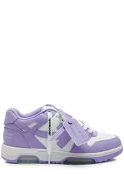 Off-white Out Of Office Leather Sneakers - Lilac - 6 6