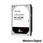 【WD 威騰】ULTRASTAR DC HC310 6TB 3.5吋 7200轉 256MB 企業級內接硬碟(HUS726T6TALE6L4)