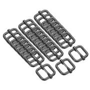 25Pack Slide Buckle 3/5" Tri-Glide Slides Adjuster Strap Slider, Grey