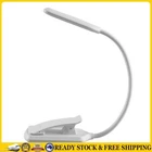 Mini Book Clip Lights 3 Lighting Modes Rechargeable Reading Lamps (White 9LED) .