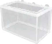 Aquarium Breeding Box - Fish Incubator Mesh Box,Fish Fry Hatchery, Juvenile Separation Net with Suction Cups, Nursery for Guppy Shrimp