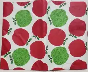 Peva Vinyl Tablecloth 52" x 52" Square (4 people) RED & GREEN APPLES 23, BH