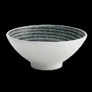 Oneida L6350000780 Luzerne Urban Storm 24 oz. Porcelain Pedestal Bowl - 3 Doz