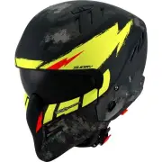 Armor Hi Volt Black Yellow Jet Helmet