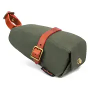 TOURBON Canvas Cycling Saddle Bag Bicycle Seat Tools Storage Pack Phone Carrier