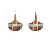 2x LVD Acacia Wood Organic Board Food Serving Platter Tableware 33.5x38cm NTRL