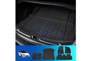 Weisshorn Car Rubber Floor Mats for Tesla Model 3 Trunk Toolbox Cargo Mat Carpet