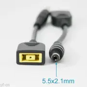 50pcs 14cm 2.1x5.5mm Male To Square DC Female Adapter Cable For Lenovo ThinkPad