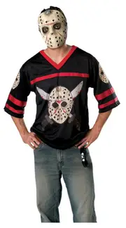 Jason Hockey Jersey & Mask Adult - Standard