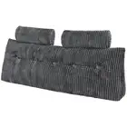VEVOR Headboard Pillow, Queen Size Wedge Headboard Pillow with 2 Side Pockets an