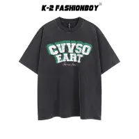 在飛比找蝦皮商城優惠-【K-2】CVVSO 星星 車縫 刺繡造型 質感 水洗短袖上