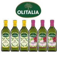 在飛比找momo購物網優惠-【Olitalia奧利塔】純橄欖油x3+葡萄籽油x3(100