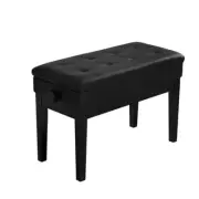 Alpha Piano Bench Stool Organ Adjustable Height Keyboard Music Seat Leather