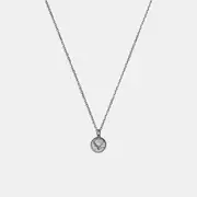 Sterling Silver Coin Pendant Necklace