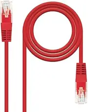 RJ45 Cat.6 UTP Ethernet Network Cable AWG24 100% Copper Red 0.5mts Patch Cord