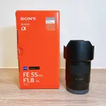 ( 高畫質人像鏡頭 ) SONY FE 55MM F1.8 ZA 蔡司 全片幅 E接環專用鏡頭 廣角 定焦 遮光罩