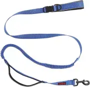 KONG CHEW RESISTANT HANDS-FREE LEASH W/ SHOCK ABSORBING BUNGEE - Blue - 6 LONG