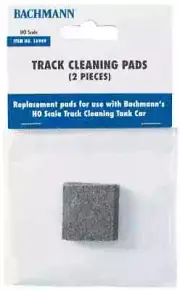 Bachmann #16949 HO SCALE TRACK-CLEANING REPLACEMENT 2 PADS in PACKAGE~NEW