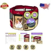 Lightweight 29"x29" Portable Puppy Pen – Fast Setup, for Active Pets on the Go