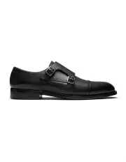 [Aquila] Lincoln Monk Strap Shoes in Black