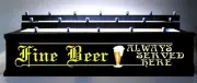 BLACK FINISH remote ctrl 18 Tap handle stand " Fine Beer Served.. " 2 way light