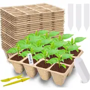 240 Cell Seed Start Tray with Biodegradable Peat Pots and Tools