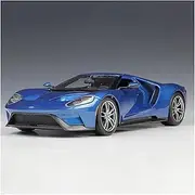 Scale Finished Model Car 1:18 Scale for Ford GT Sports Car Model Alloy Diecast Model Metal Vehicle Collectible Miniature Replica Car