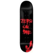 Zero Skateboard Deck Zero or Die Red 8.5" x 32.3"