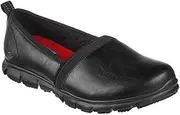[Skechers] Women's Go Walk Lite-Queenly Loafer, True Black, 8 US