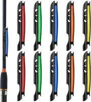 Fishing Rod Bobbin Winder, 10 PCS Black Plastic Fishing Rod Attaching Line