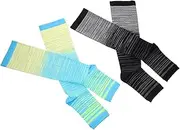 SOESFOUFU Half Toe Yoga Socks Grip Open Toe Compression Socks for Nursing Running Spa Maternity Moisture Wicking Size Xl