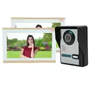 10in Wifi Video Doorbell 1080P 2 Monitors Night Vision Wired Motion Detectio BUU