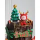 圣誕節烘焙蛋糕裝飾擺件麋鹿娃娃玩偶帶燈圣誕樹派對裝扮插件插牌