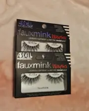 ( Lot of 2 Packs) Ardell Faux Mink Wispies Lashes (Color: BLACK)